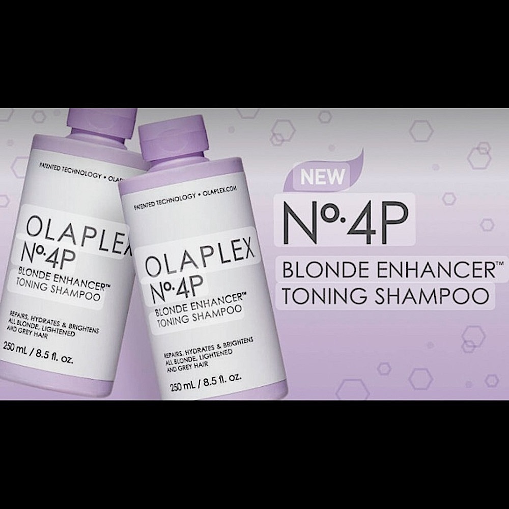 TWO BOTTLES Olaplex No.4P Blonde Enhancer™ Toning Shampoo DUO